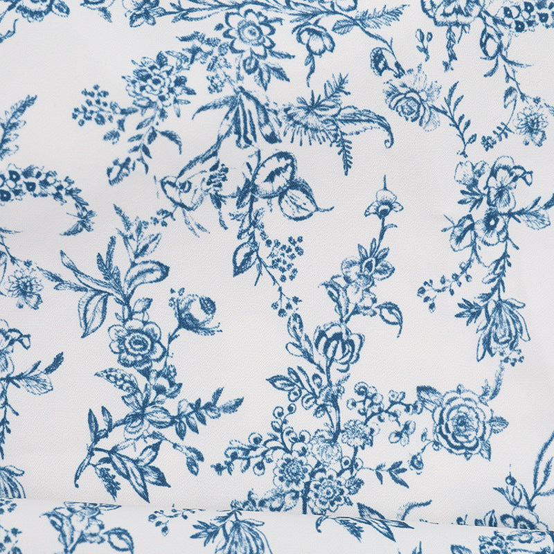 Floral Women Fashion Casual Sweet Slim Short A-line Dress 18