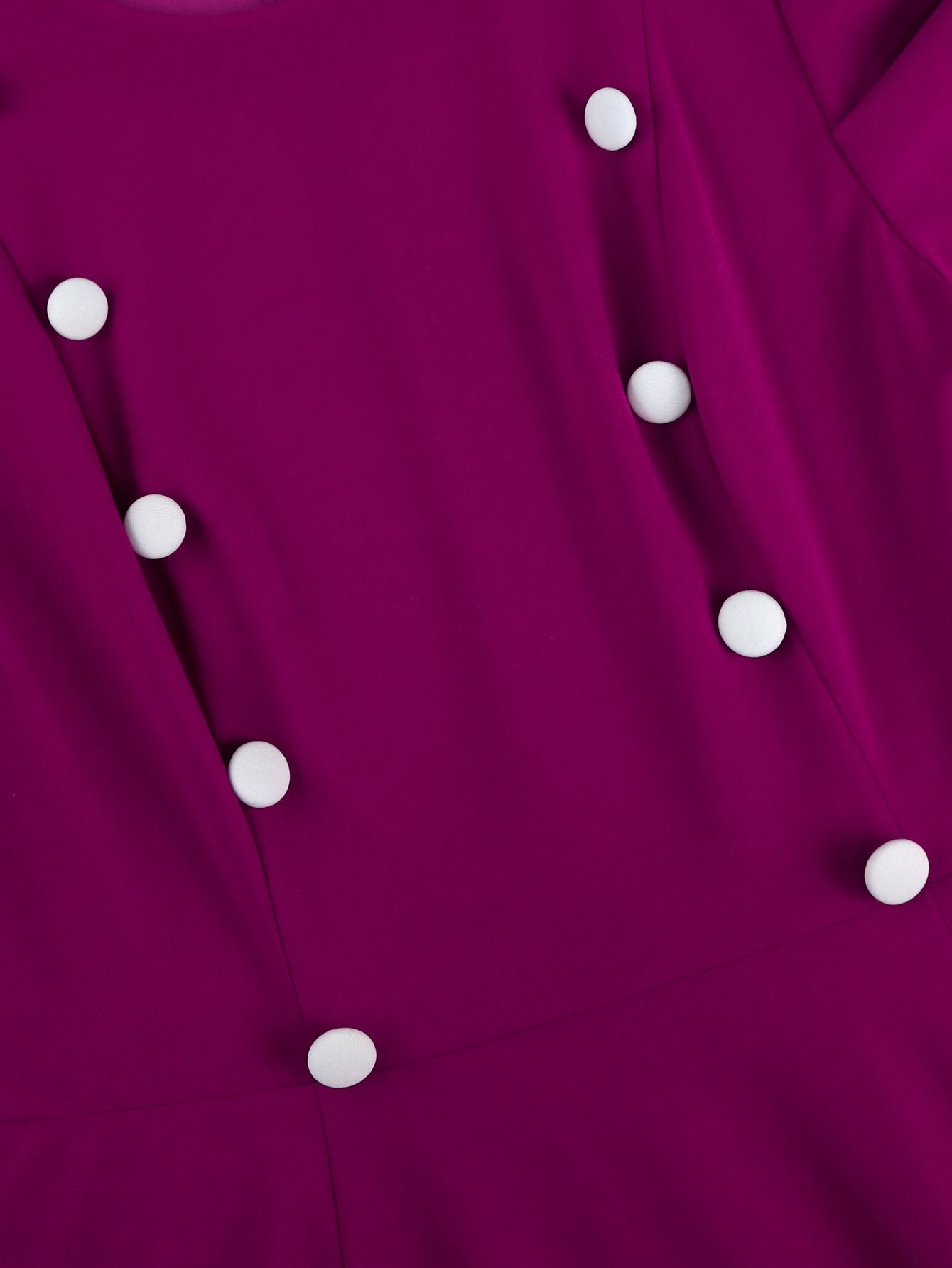 Plus Size Contrast Color Round-Neck Short-Sleeve Elegant Party Cocktail A-Line Dress 13