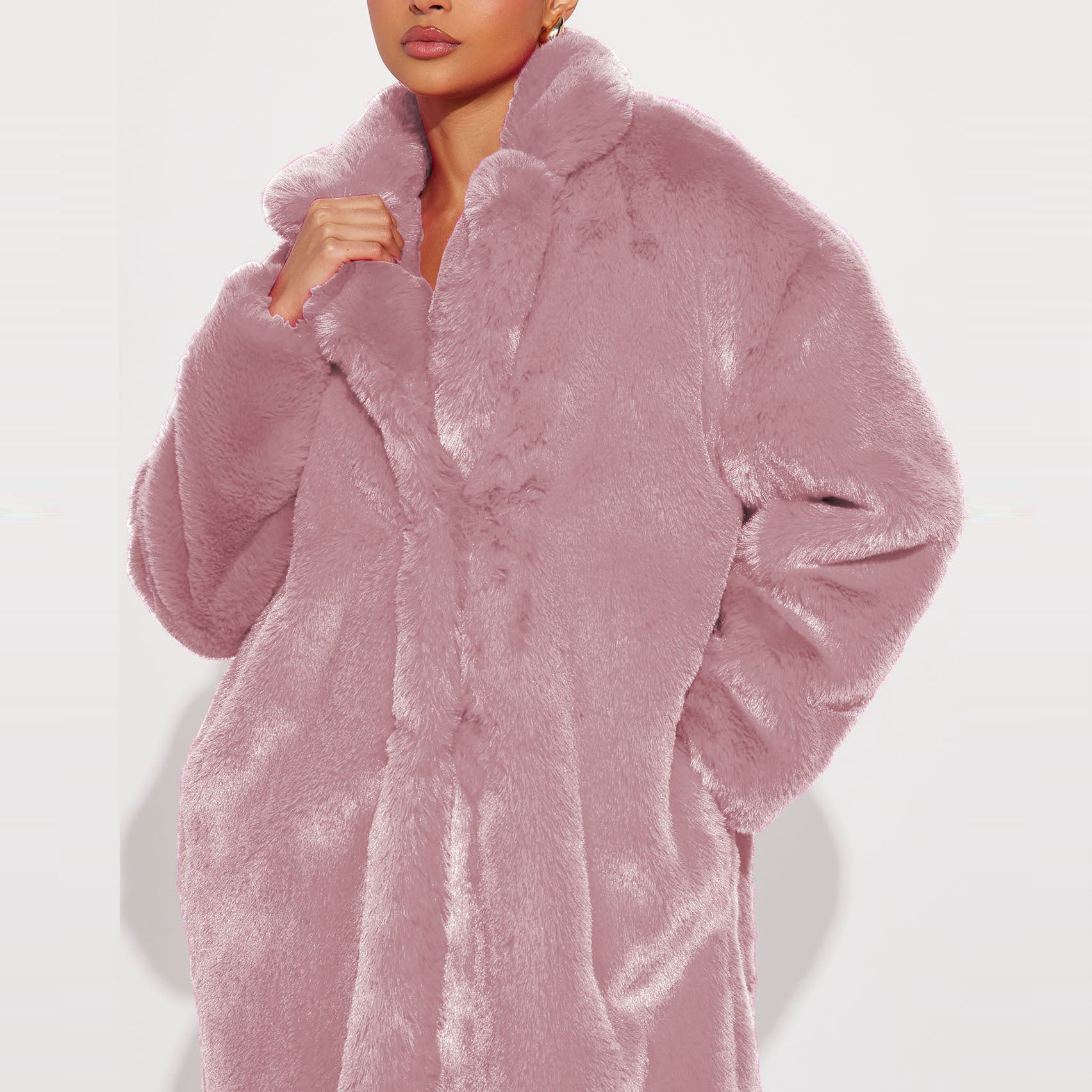 Women Faux Furry Coat 16