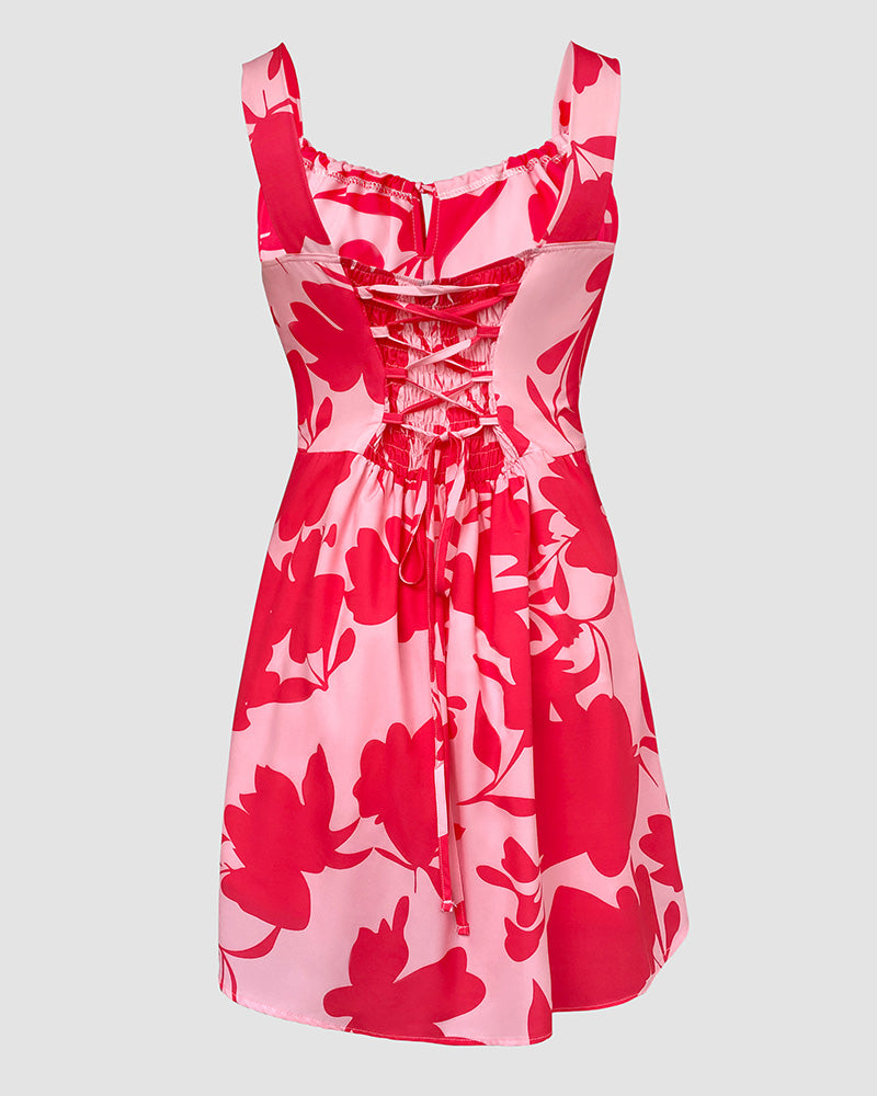 Women Straps Lace-Up Skirt 6