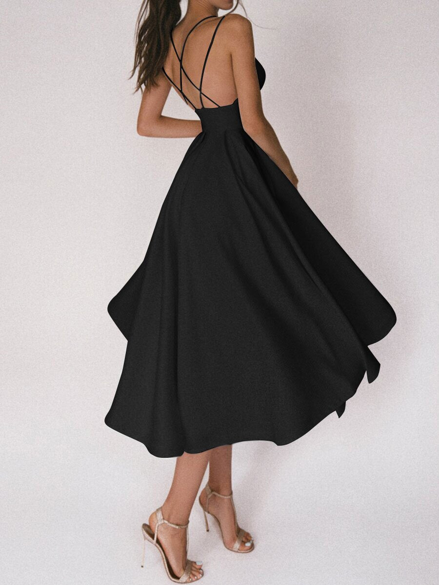 Women Straps sexy swing dress 17
