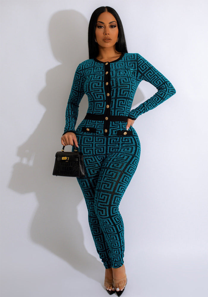 Women'S Sexy Long Sleeve Round Neck Jumpsuit