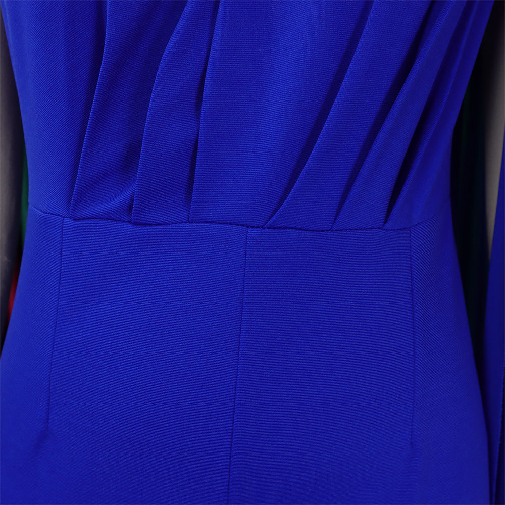 African Women's Solid Color Sexy One Shoulder Formal Party Fashion Jumpsuit 23