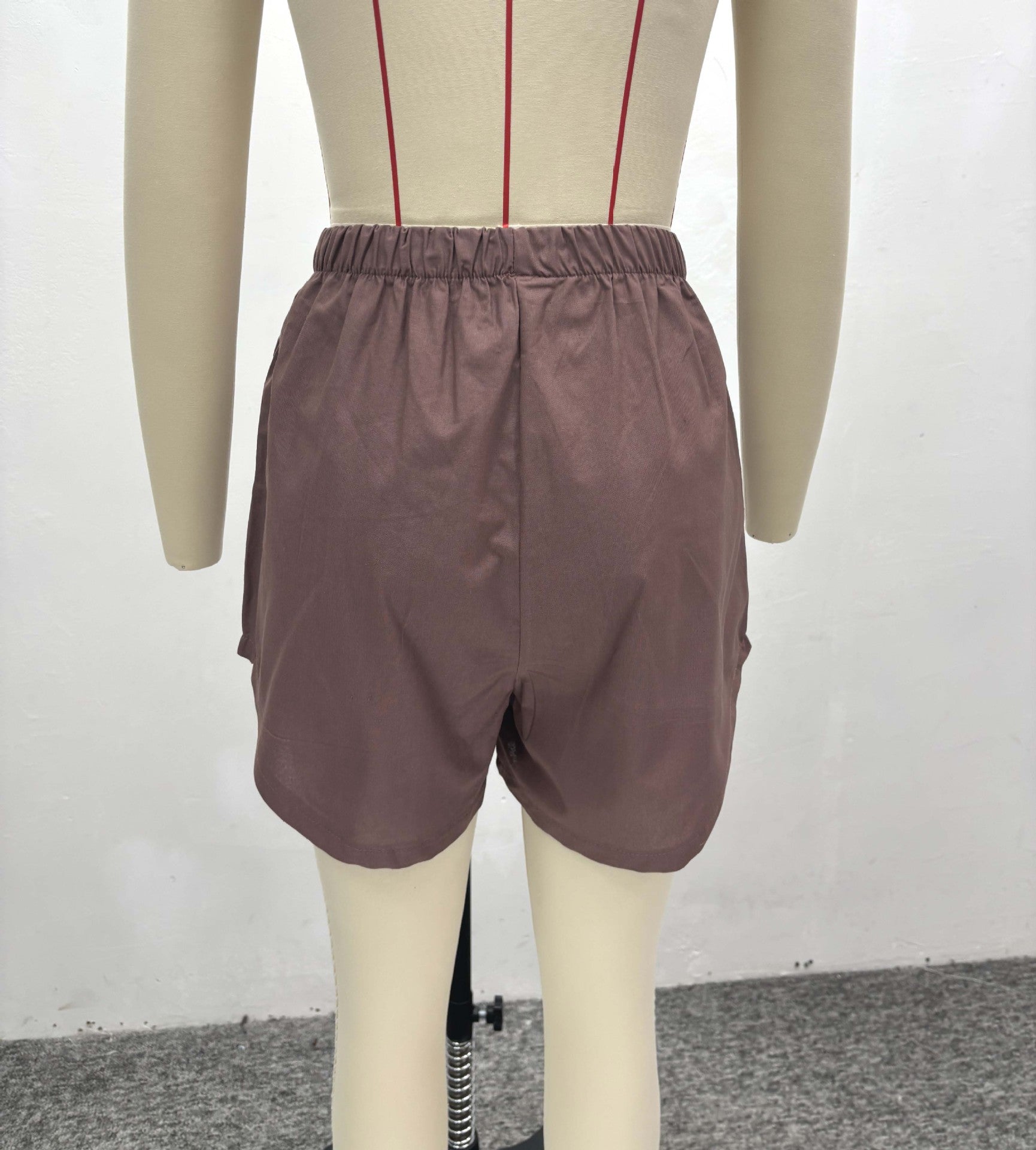 Women African Casual Short Sleeve Shirt Shorts Two-piece Set 4