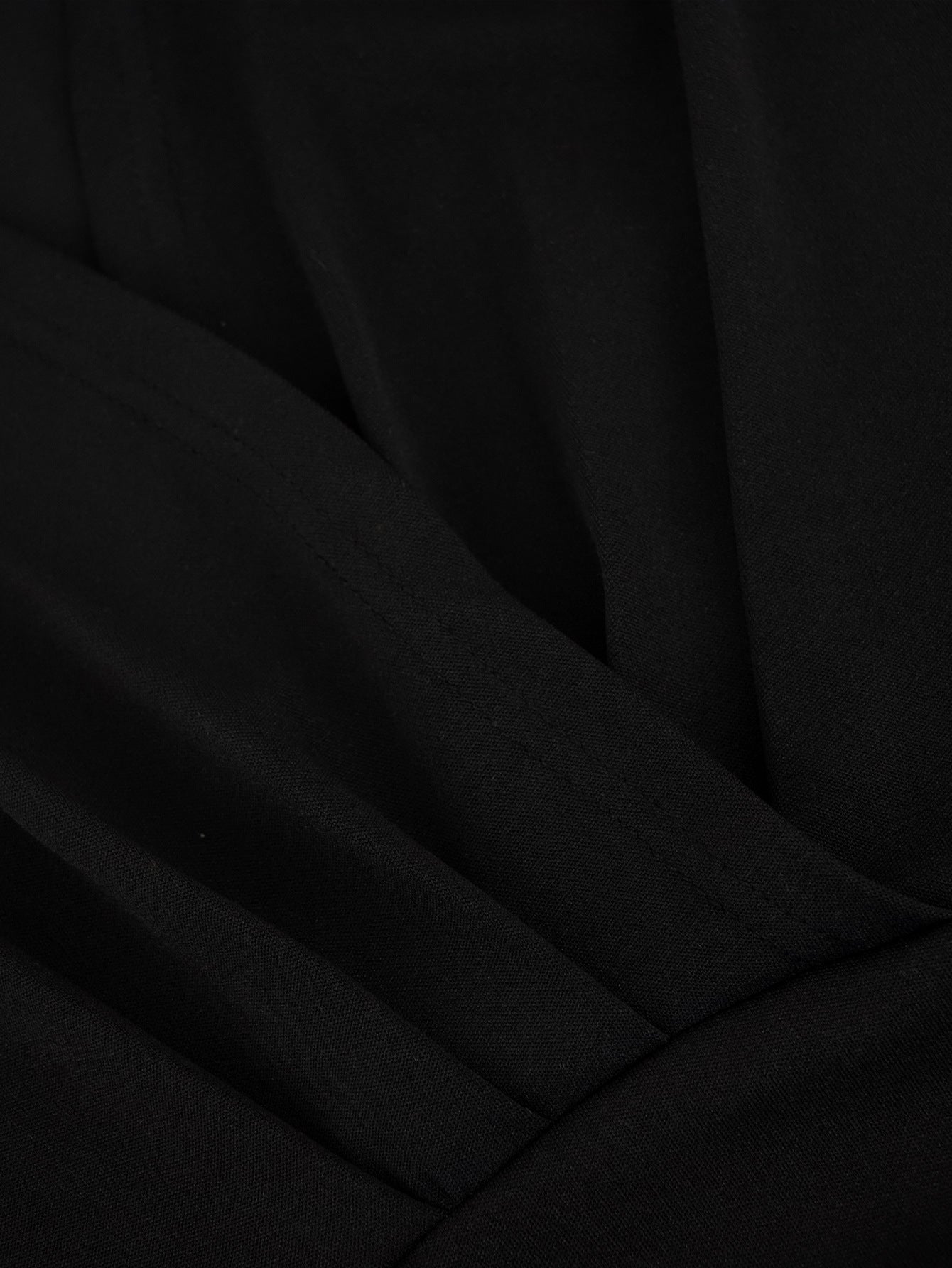 Women Sexy Mid-Long Sleeve V-Neck Lace Solid Irregular Bodycon Dress 5