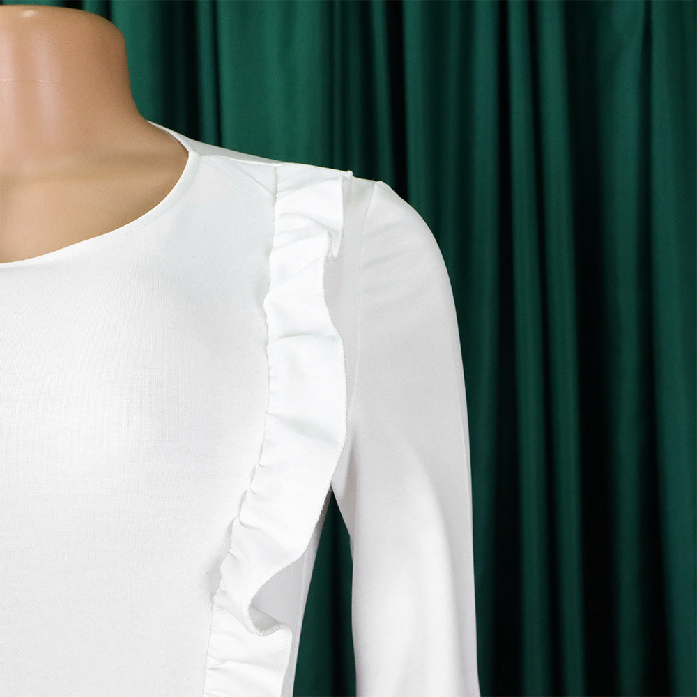 Spring Chic Slim Pencil Skirt Fashion Bodycon Africa Plus Size Dress 16