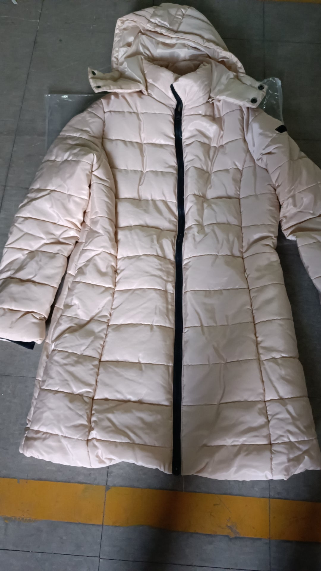 Slim Hooded Zipper Cotton Padded Down Jacket For Women 12