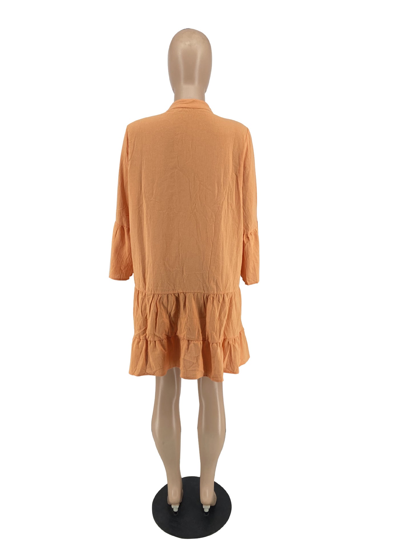 Women Ruffle Sleeve Loose Dress 6