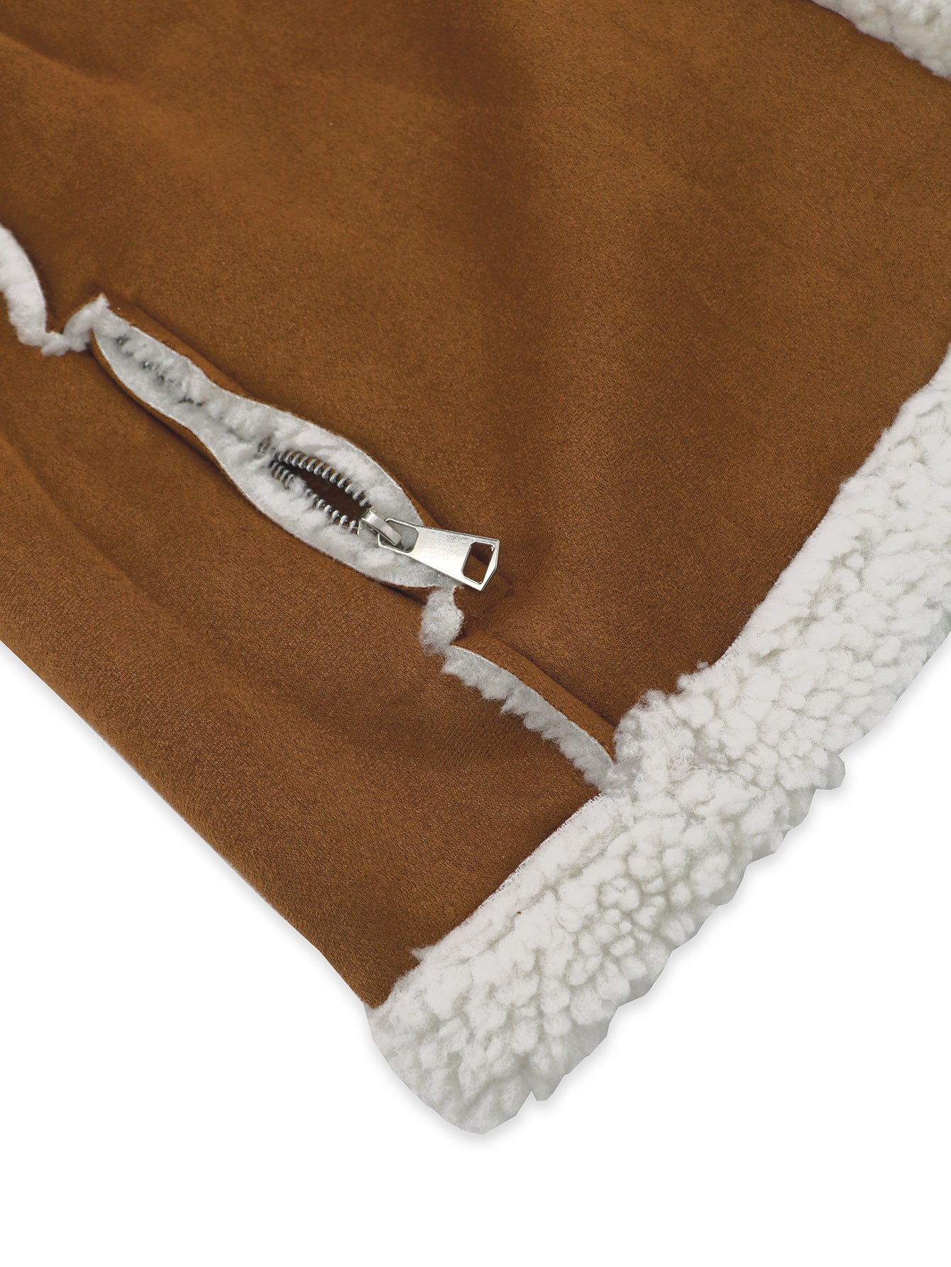 Women's winter Lambswool Jacket Denim Leather Zipper Jacket 9