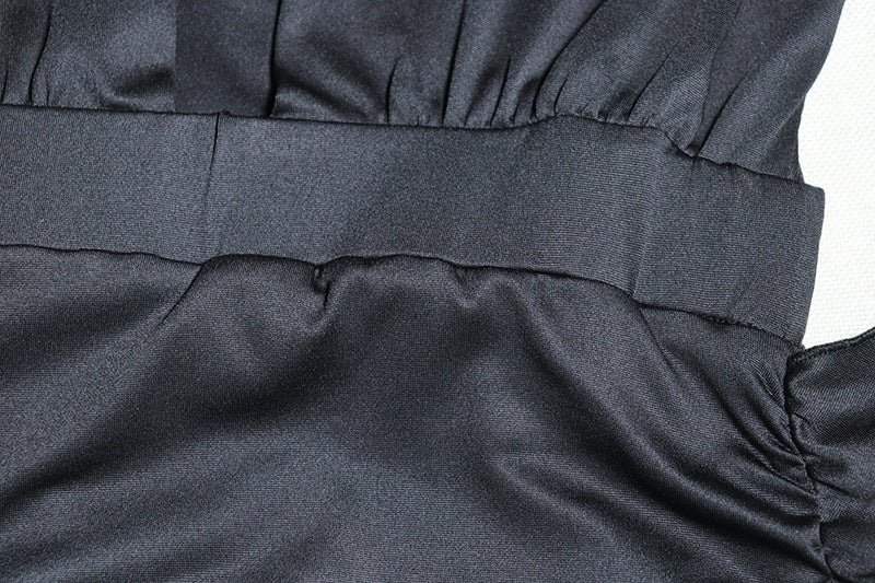 Sexy Deep V-Neck Sleeveless Bodycon Irregular Dress Trendy Female Dress 16