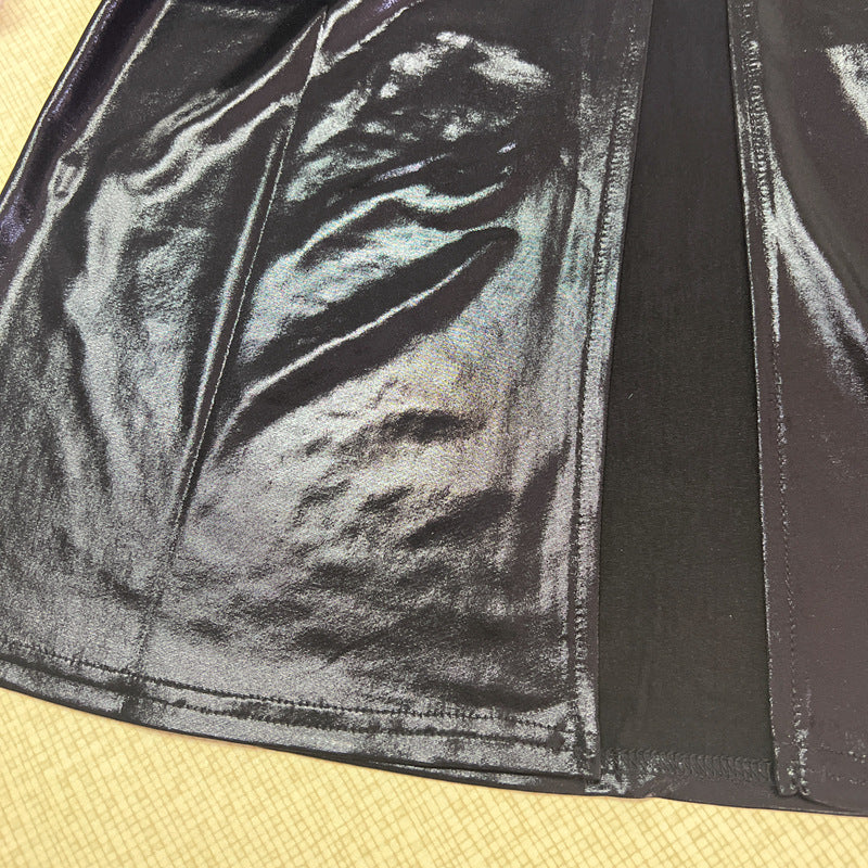 Women Summer U-Neck Solid Slit Sleeveless Dress 10