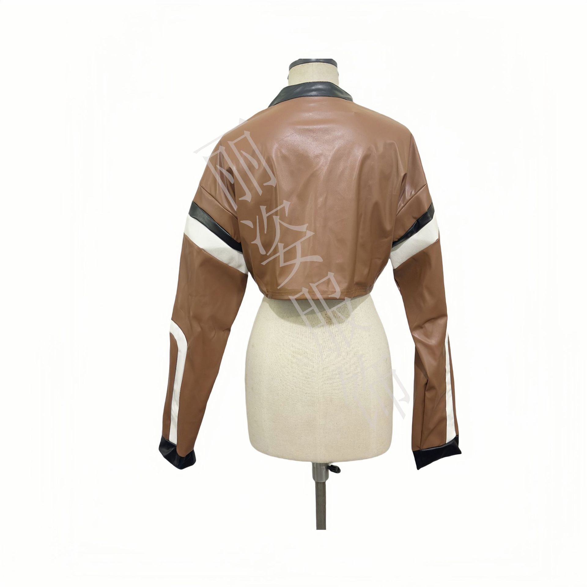 Autumn Winter Women's Long Sleeve Fashion Zipper Slim Motorcycle Jacket 14