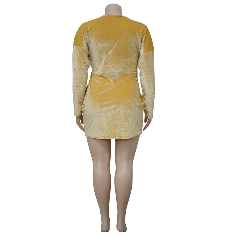 Women's Plus Size Chic Nightclub Slim Bodycon Dress 5