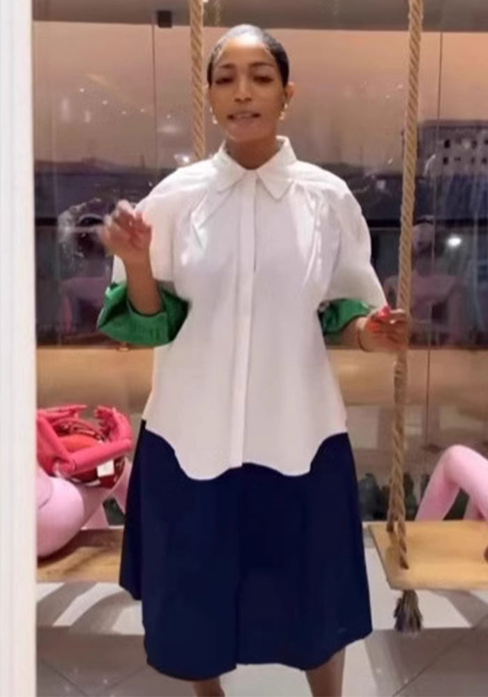 Women African Contrast Dress