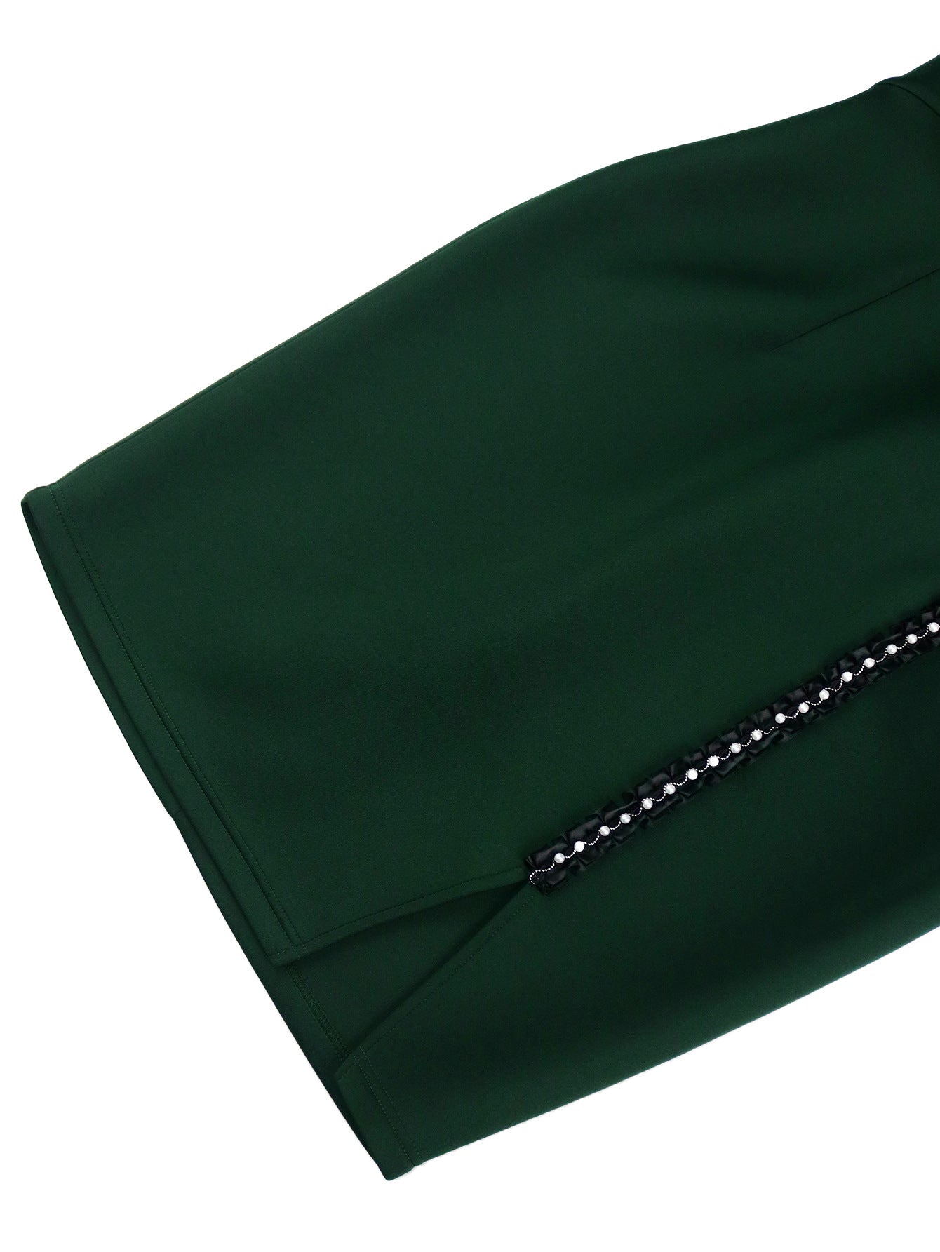 Women Chic Square Neck Bow Beaded Formal Party Dress 10