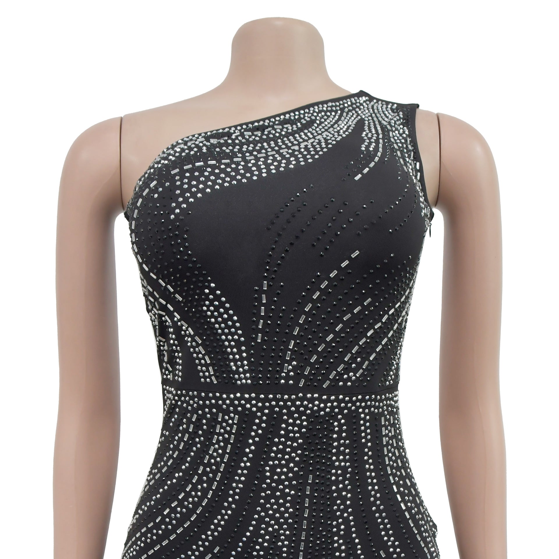 Women Sexy Beaded Dress Long 11