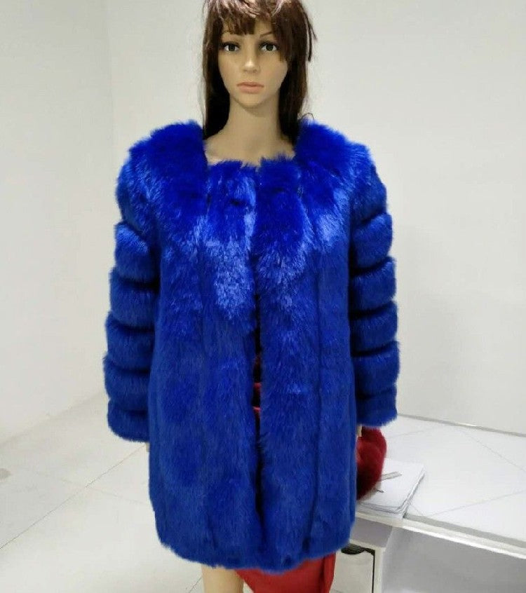 Women's Faux Fur Jacket Autumn And Winter Faux Fur Coat 10