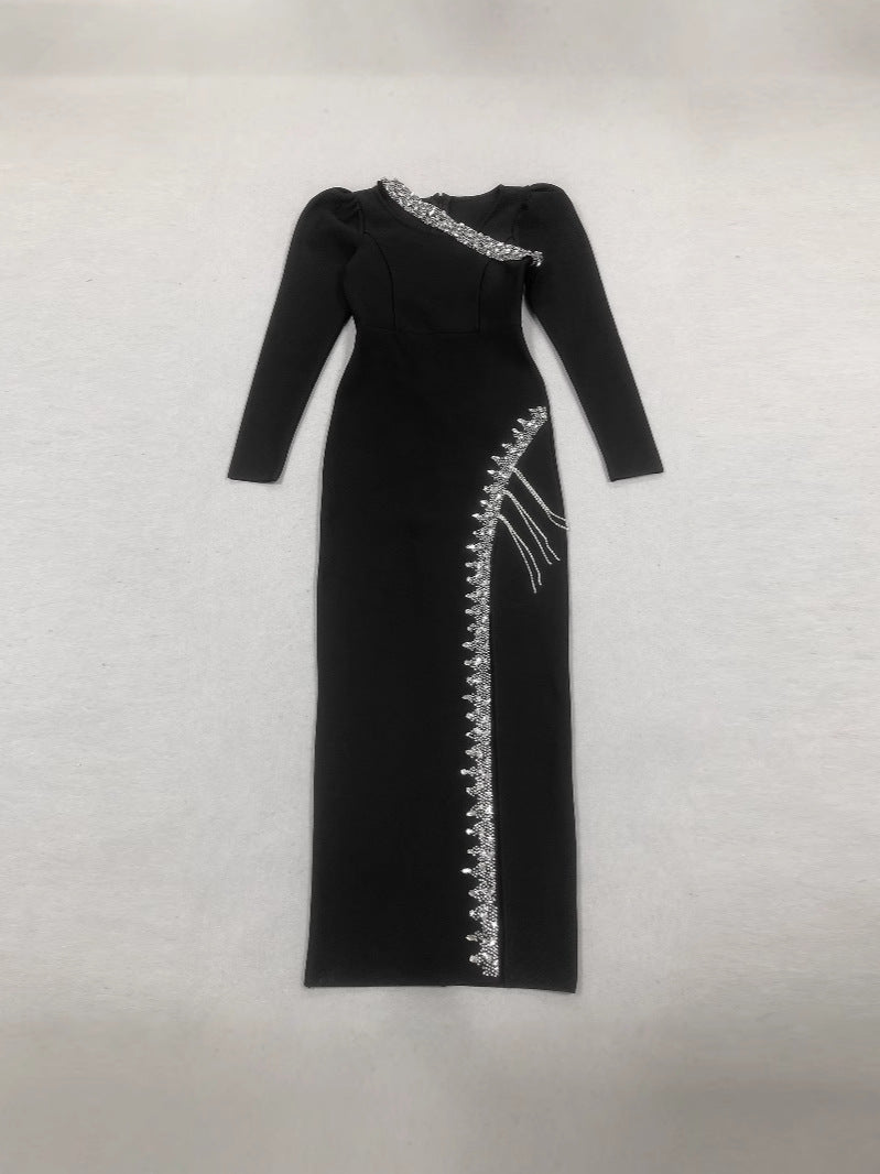 Slim Elegant Sexy Slim Bandage Long Dress