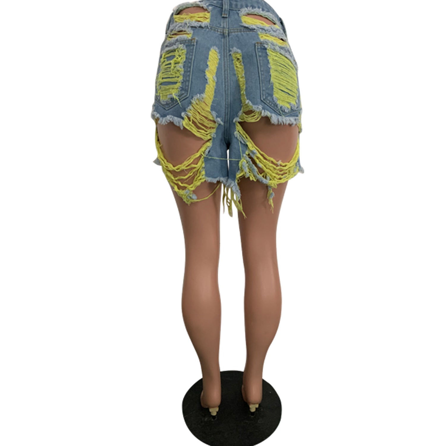 Women's Ripped Shorts 9