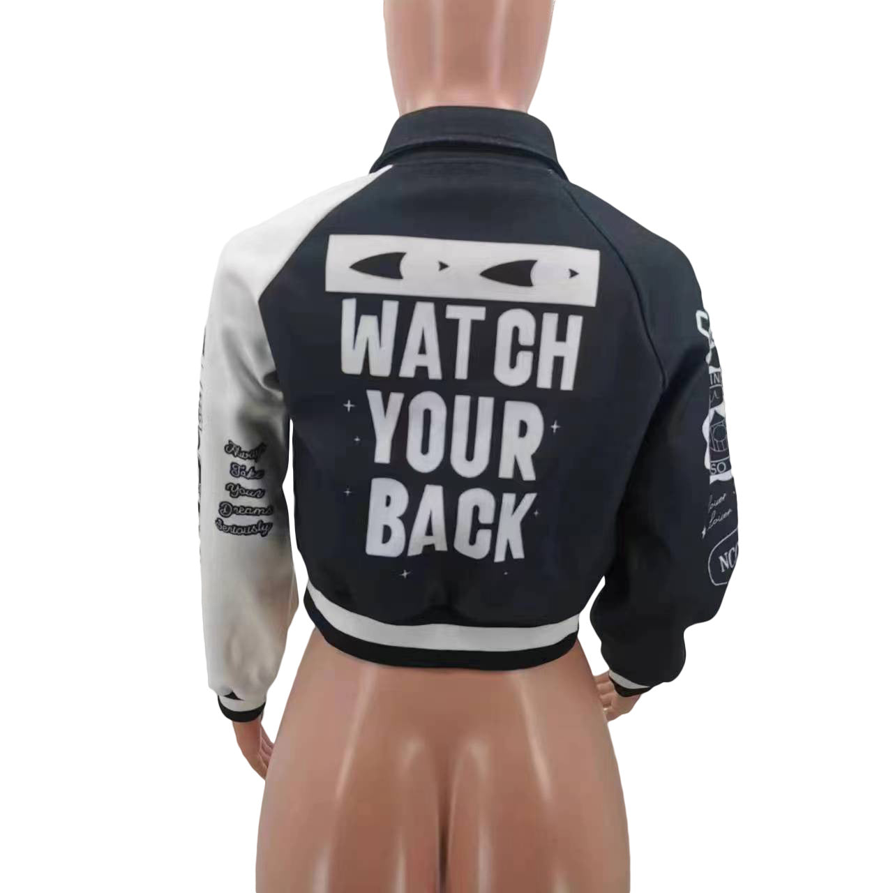 Women'S Fashion Casual Print Baseball Jacket 14