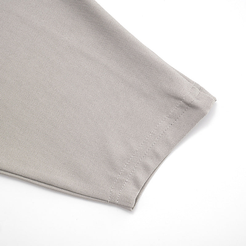 Women's Autumn & Winter Solid Color Casual Slash Shoulder One-Shoulder Lantern Long Sleeve Bell Bottom Pants Set 21