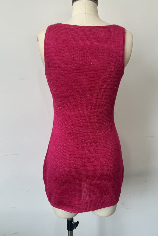 Summer Women's Sexy Knit Sequin Star-Pattern Mini Dress 11