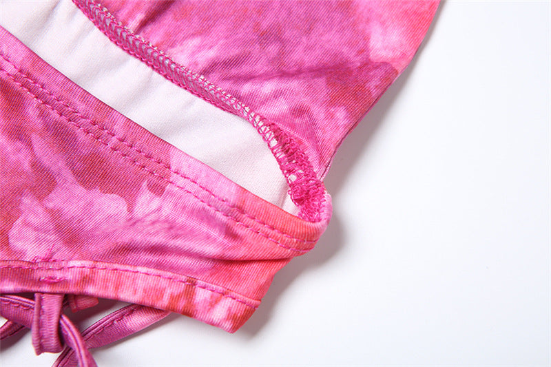 Spring Fashion Sexy Hollow Print Low Back Halter Neck Slim Fit Jumpsuit 12