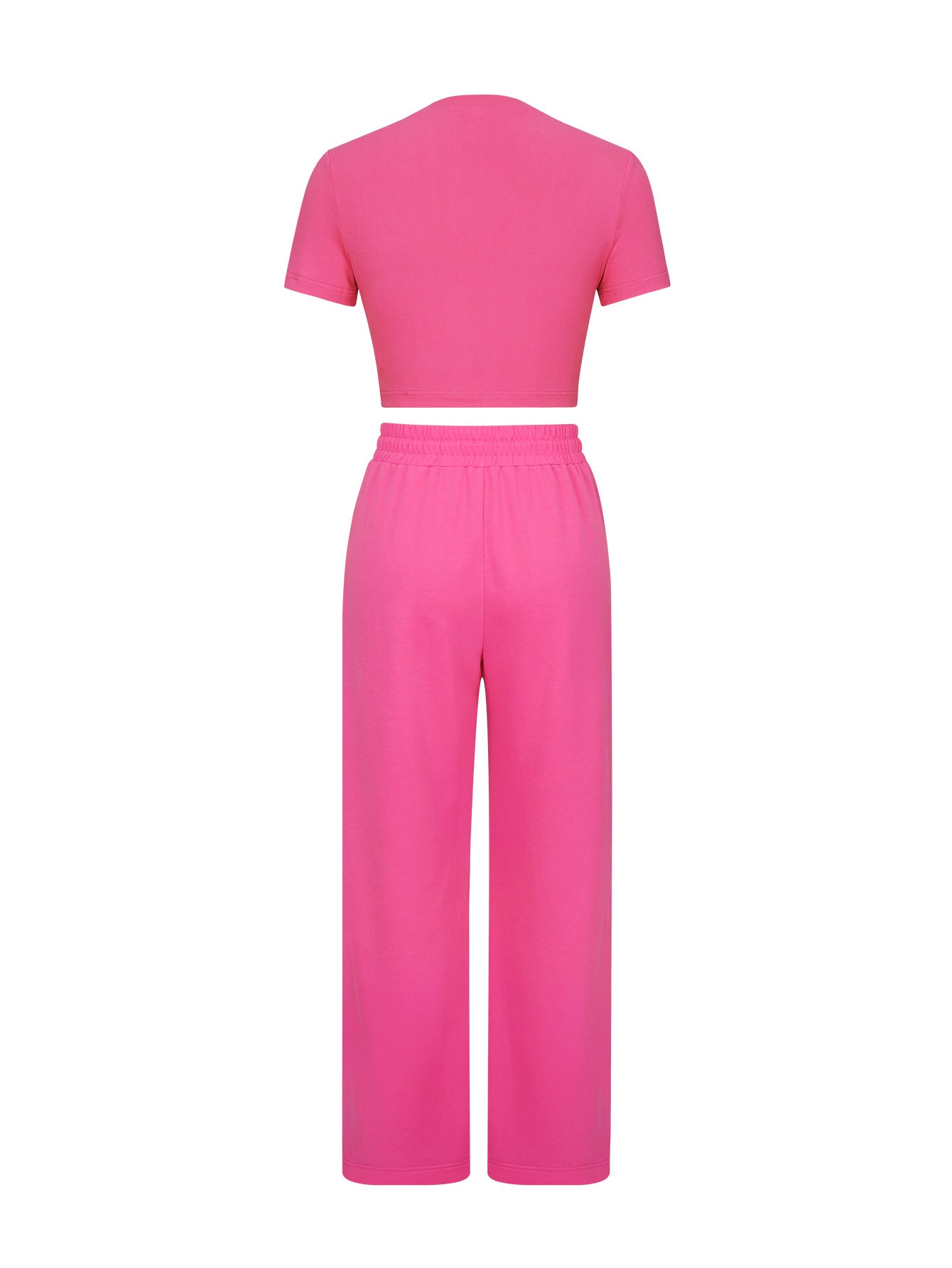 Fashionable Sports Two-Piece Pants Set Women's Sports Casual Letter Print T-Shirt Tops Trousers Fashion Suit 14