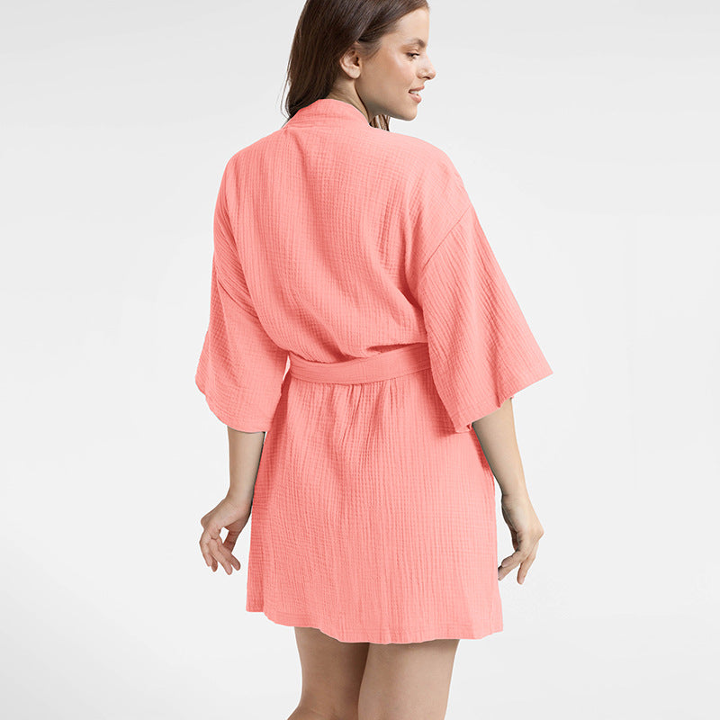 Women bathrobe home robe 6