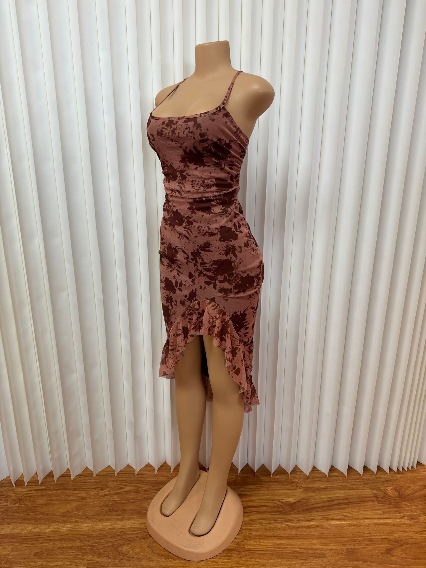 Lace-Up Sexy Slim Irregular Bodycon Dress 8