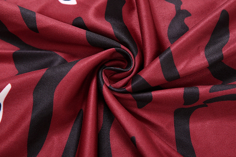 Women Fall Sexy Printed Backless Bodycon Dress 17