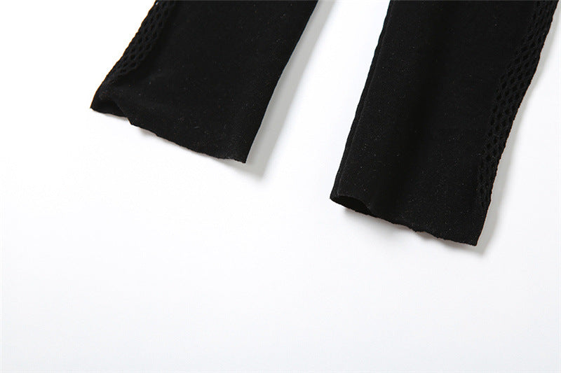 Autumn Women's Sexy Hollow Knitting Crochet Sleeveless High Waist Tight Fitting Jumpsuit 15