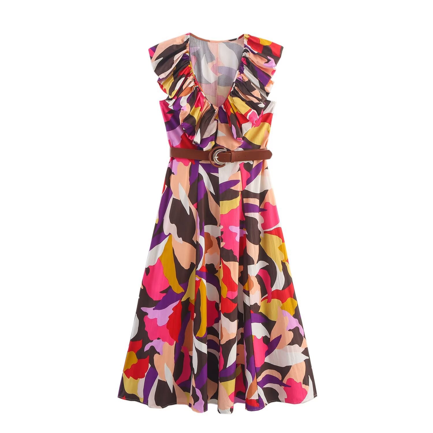 Summer Women's Print Midi Dress