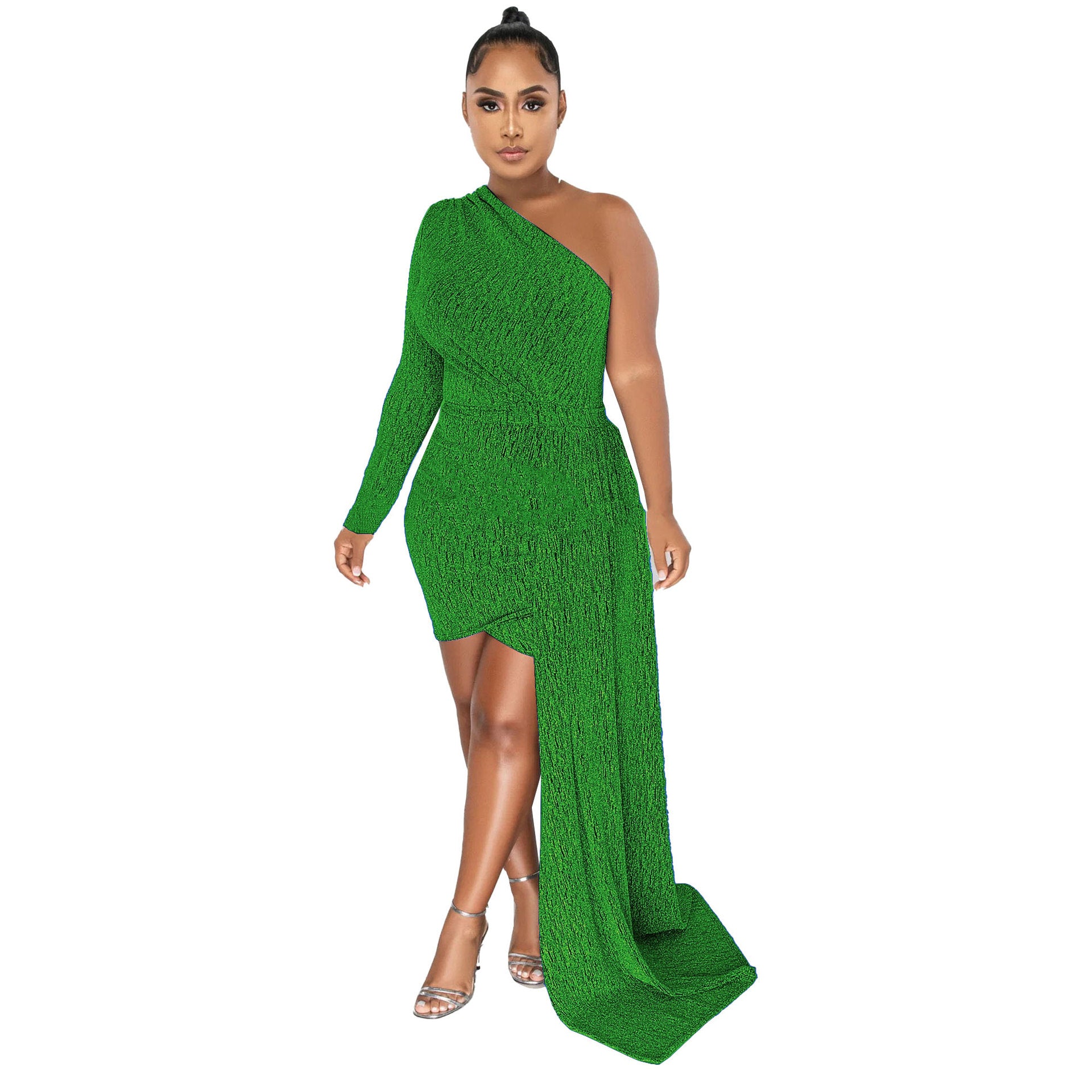 Sexy Slim Fit Solid Dress 4