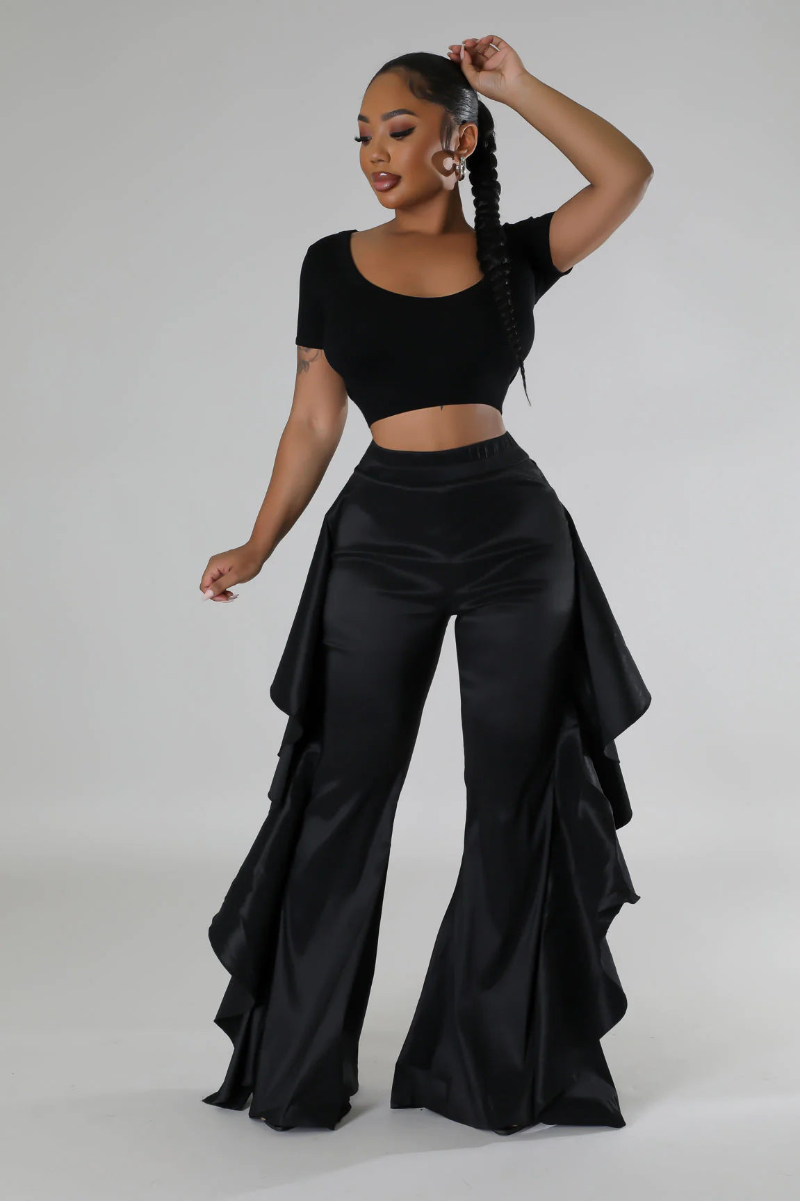 Women ruffle trousers 14