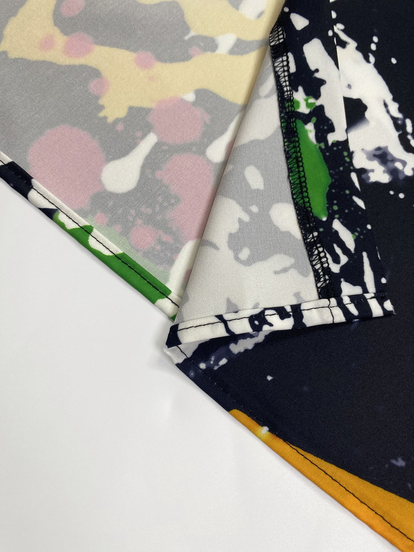 Fashion Print Loose Plus Size Women's Turndown Collar Long-Sleeved Shirt Dress 5