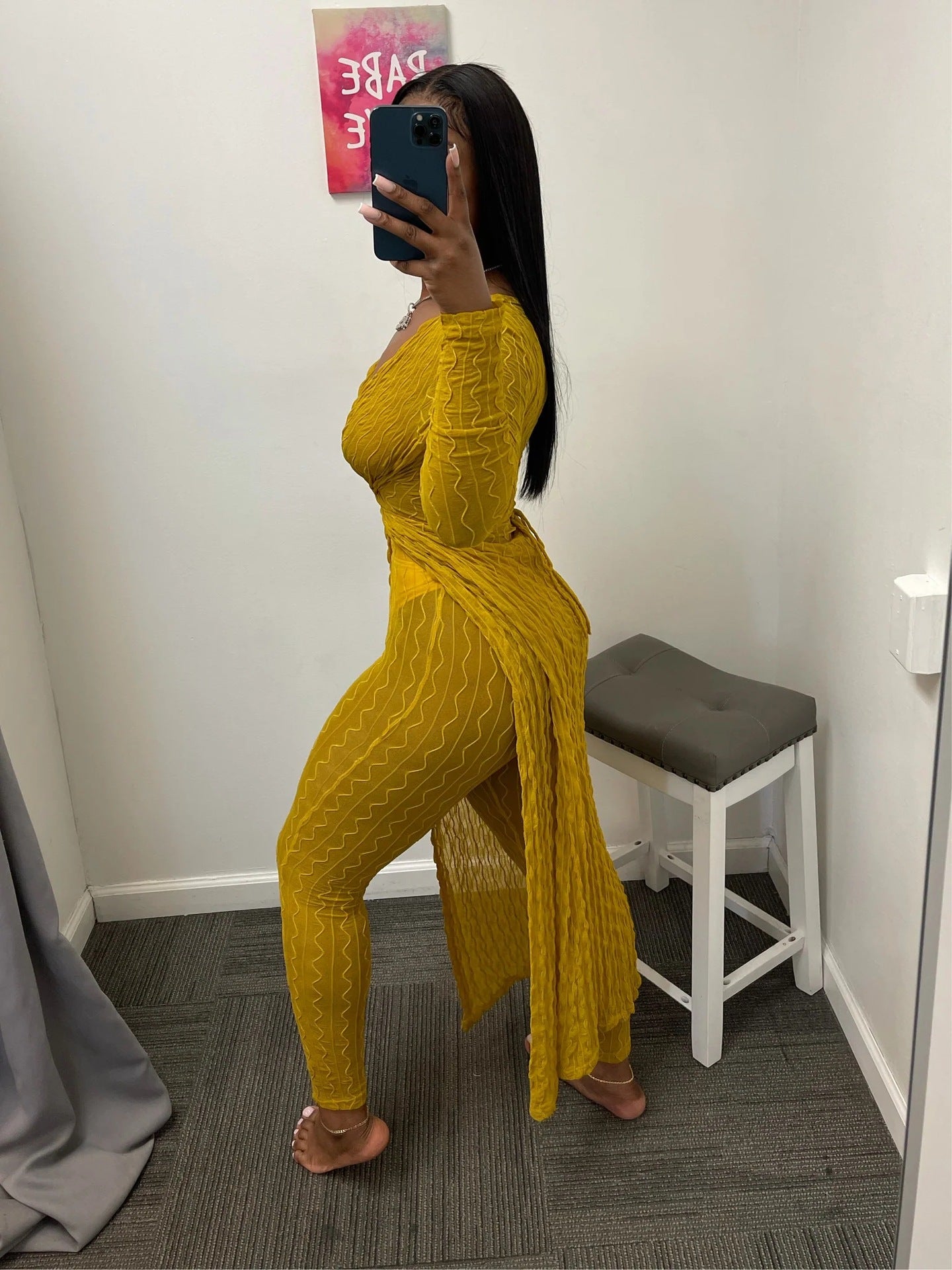 Women's Jacquard Street Fashion Casual Two-Piece Set 5