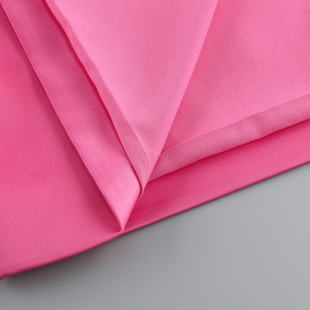 Summer Flower Sexy Strapless Halter Low Back Slit Long Party Dress 23