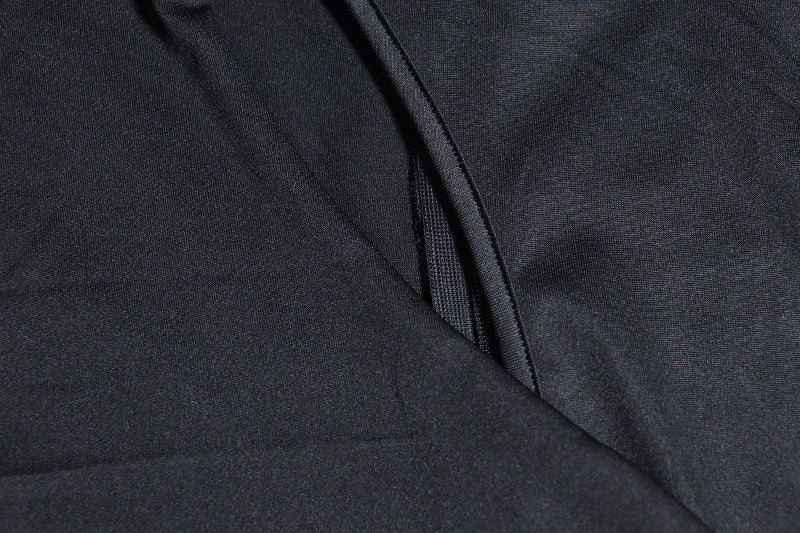 Sexy hollow solid color Round Neck long-sleeved Tight Fitting fitness Jumpsuit for women 19