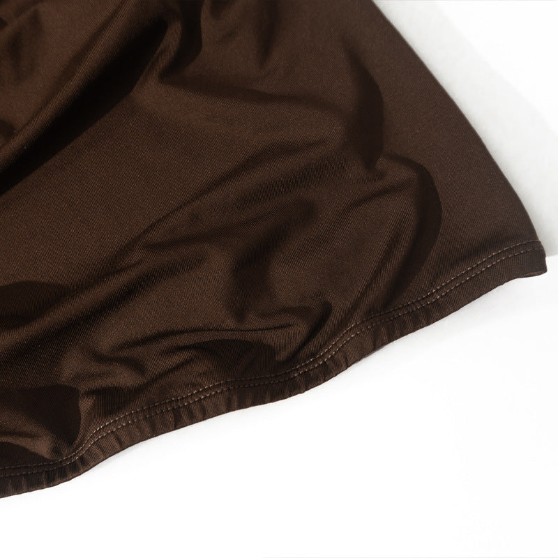 Women Slash Shoulder Off-The-Shoulder Pleated Solid Bodycon Dress 14