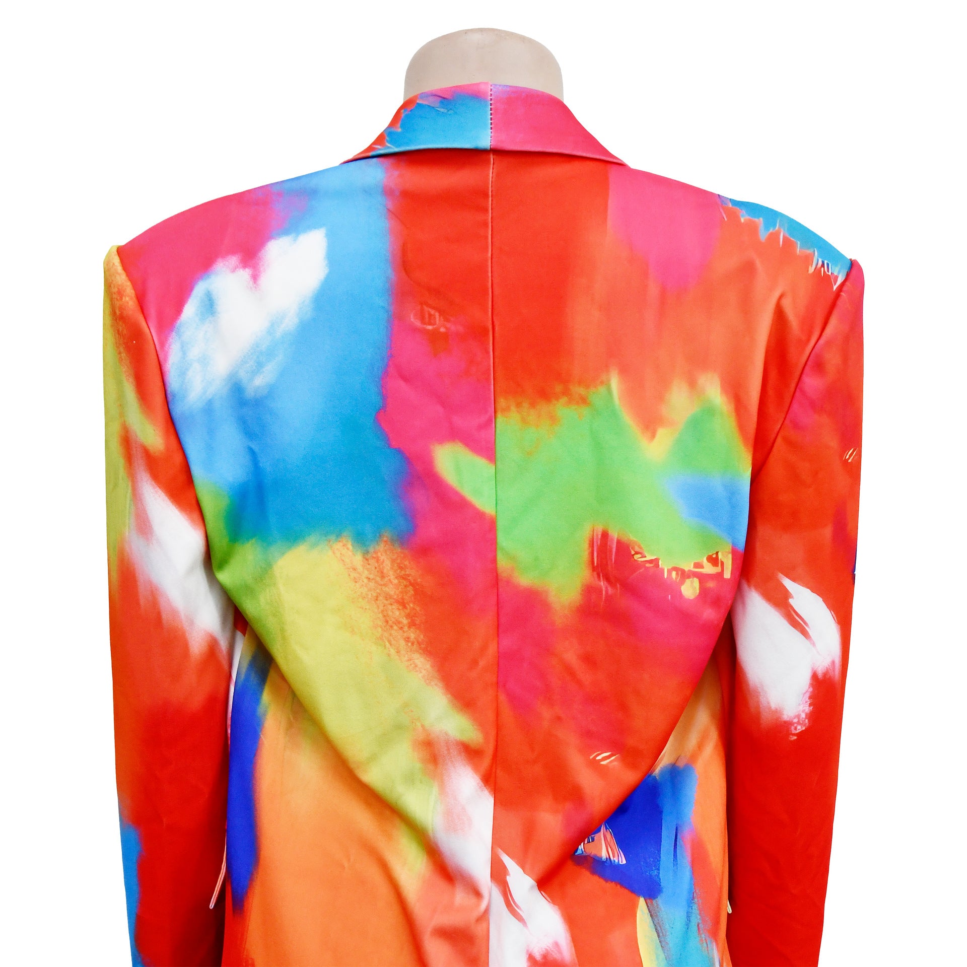 Women's Fashion Printed Long Sleeve Casual Blazer 19