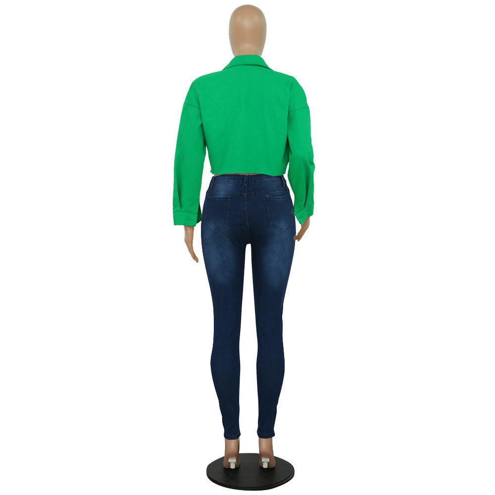 Women Fashion Denim Coat 10