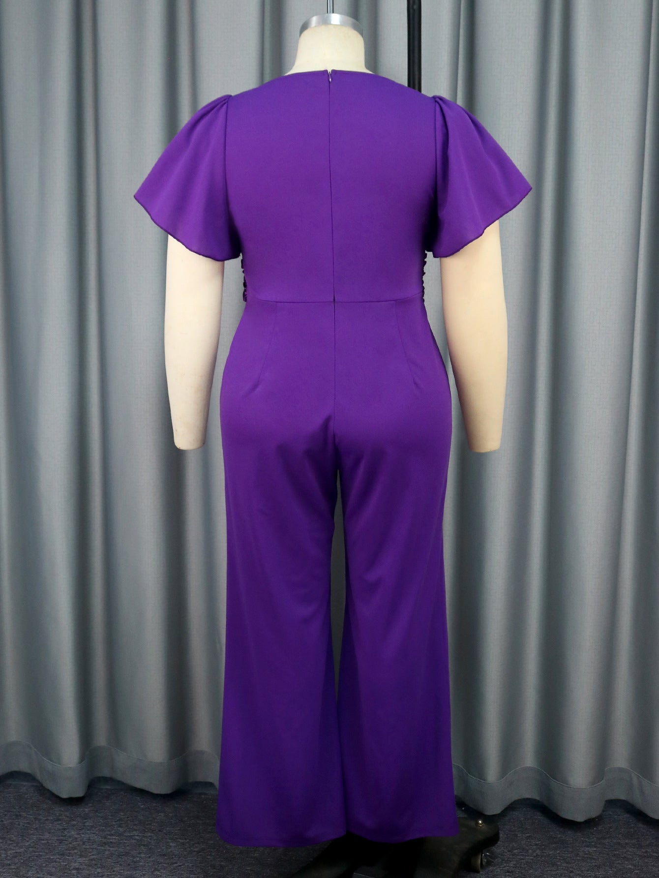 Elegant Irregular Neck Bow Formal Party Jumpsuit 6