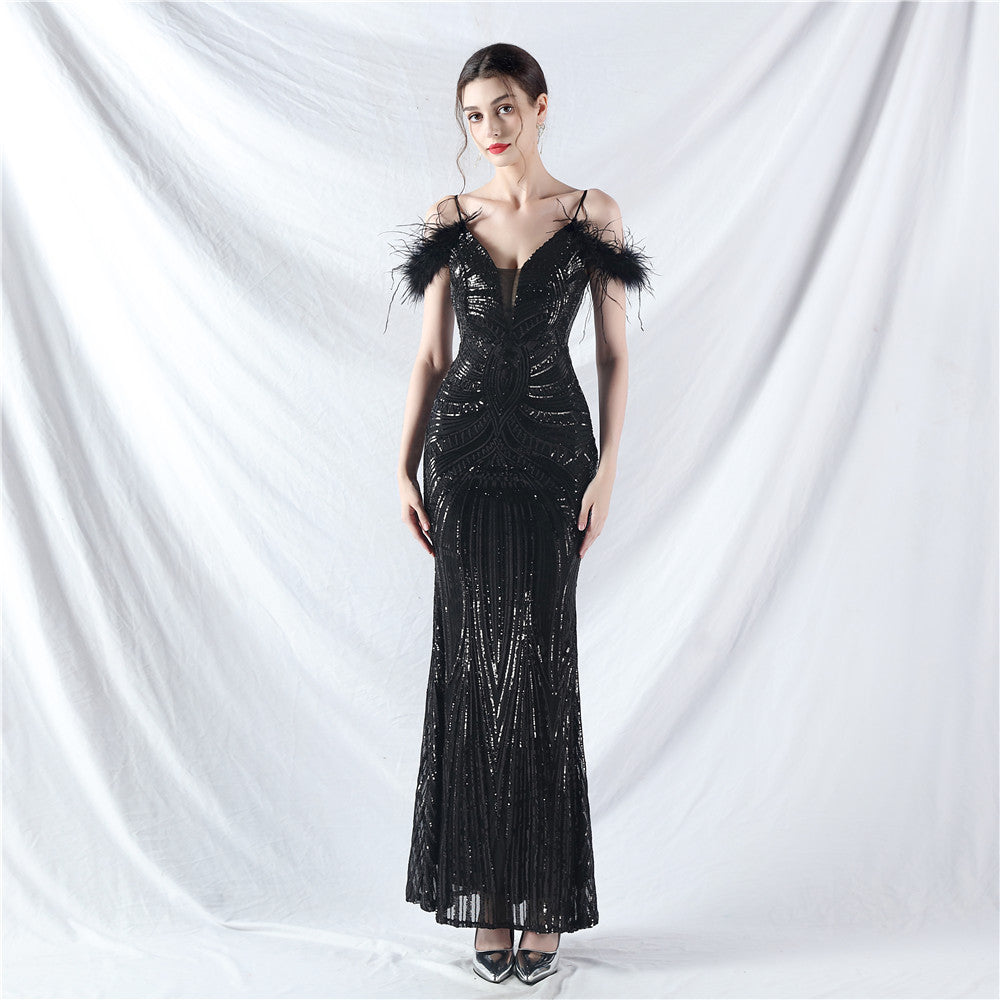 Elegant Luxury Sequins Evening Dress 14