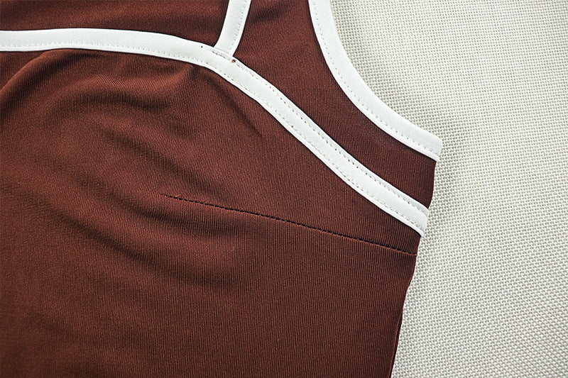 Casual Sports Women's Fashion Slim Strap Two piece Shorts Set 11