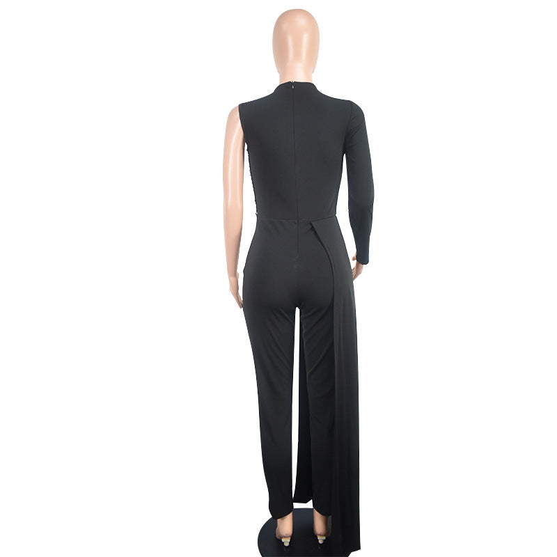 Women Patchwork Sequin Sexy Jumpsuit 7