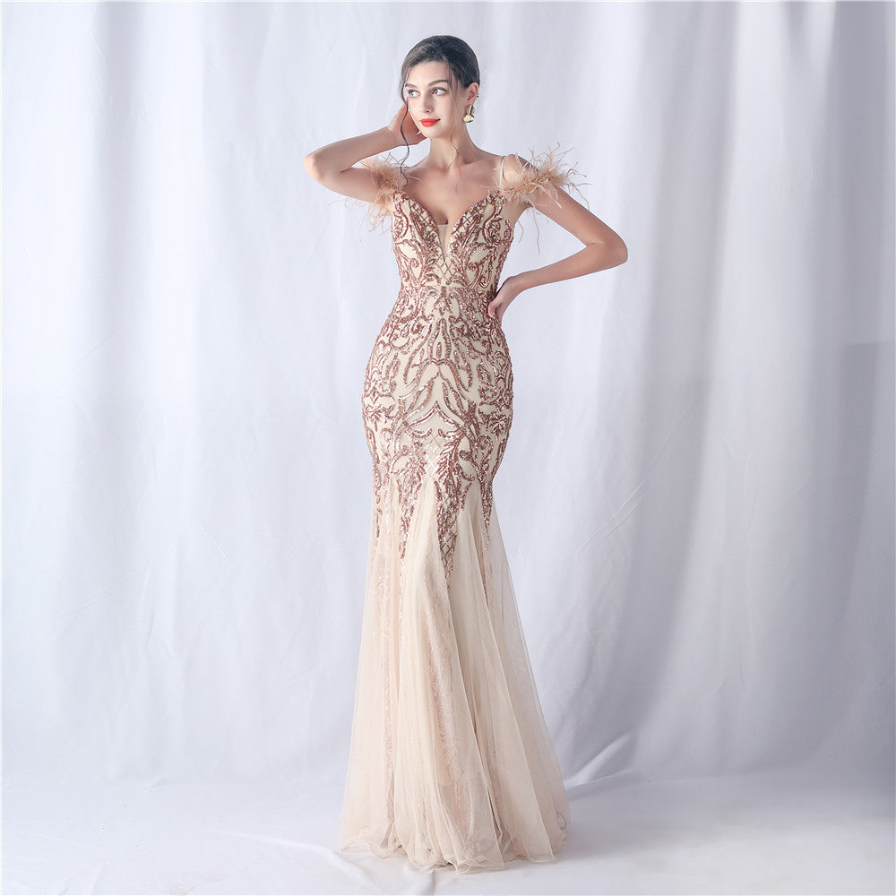 Plus Size Women Formal Party Fishtail Evening Dress 13