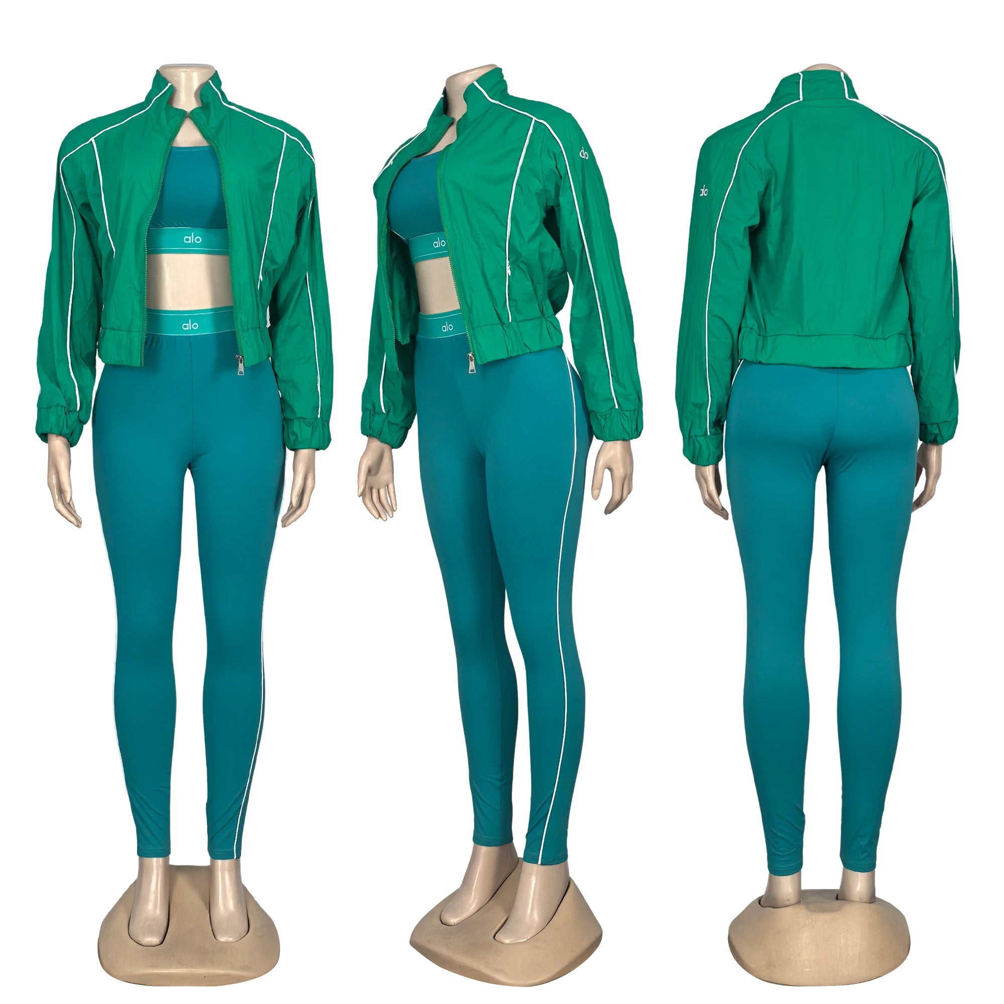 Women's Spring Summer Autumn Fashion Striped Loose Casual Sport Jacket 11