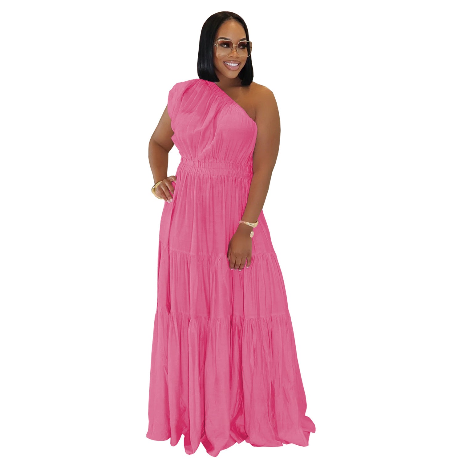 Chic Off-Shoulder Slim Fit Long Dress 13