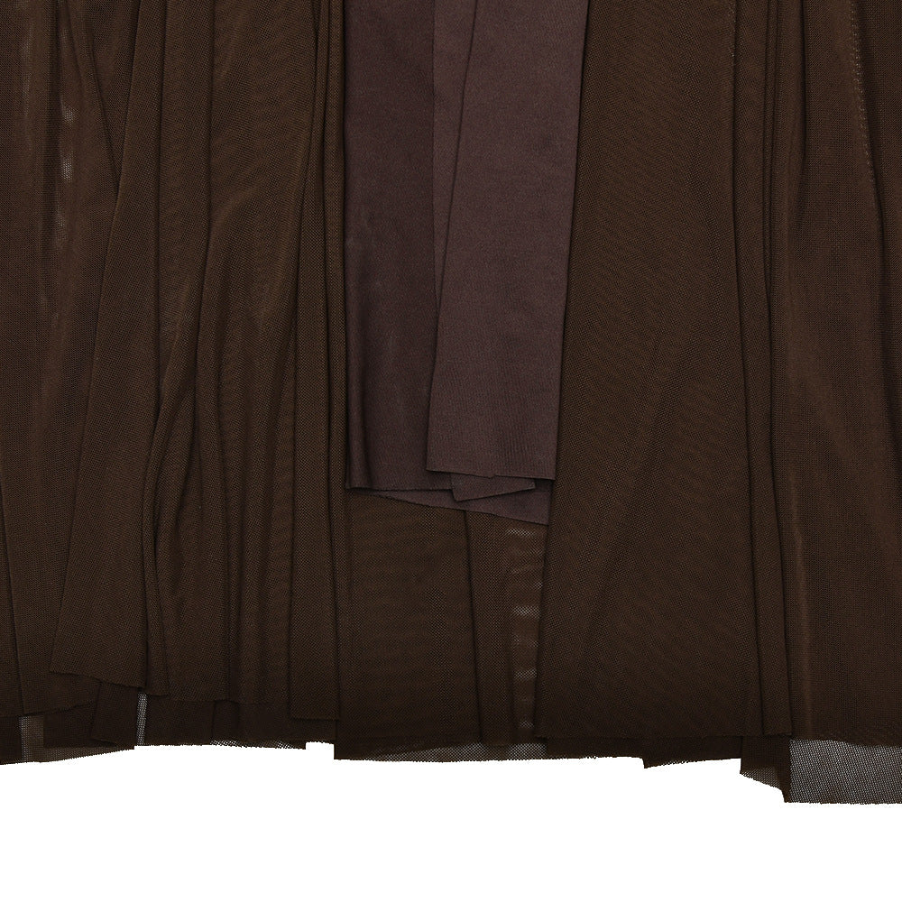 Women's Summer Sexy Solid Sleeveless Low Back Slit Pleated Long Dress 21